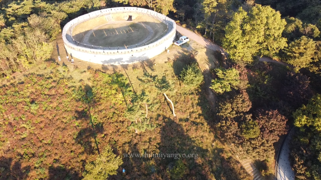 Aerial view of the Sondolmok Fort east wall exterior