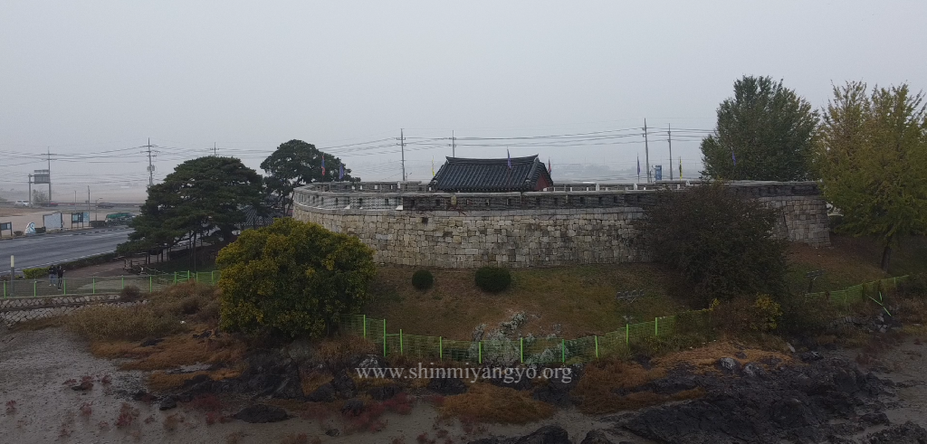 Choji Fort exterior, looking at the SSE wall