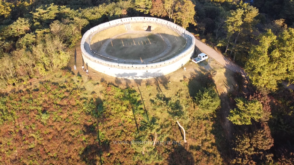 Aerial view of the Sondolmok Fort east wall exterior